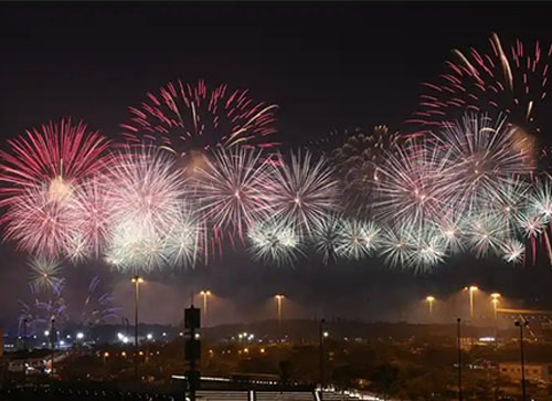 邹平市焰火晚会
